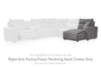 ModMax II - RAF Press Back Power Chaise - Salt And Pepper - Simple Home Plus
