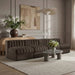 Rummi - Armless Velvet Performance Fabric Upholstered 4 Piece Modular Sofa - Simple Home Plus