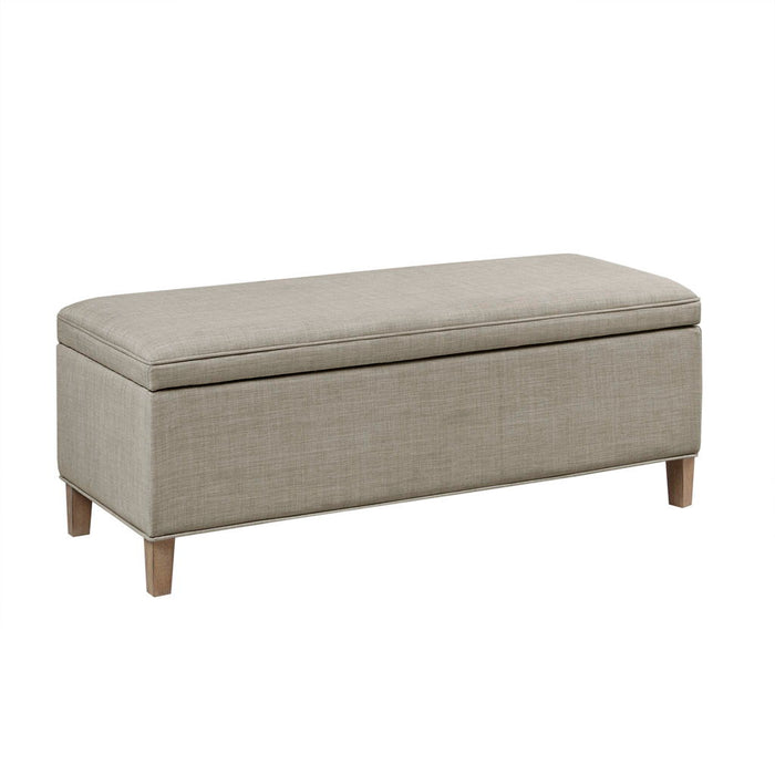 Caymus - Rectangular Soft Close Storage Bench - Light Gray - Simple Home Plus