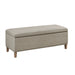 Caymus - Rectangular Soft Close Storage Bench - Light Gray - Simple Home Plus