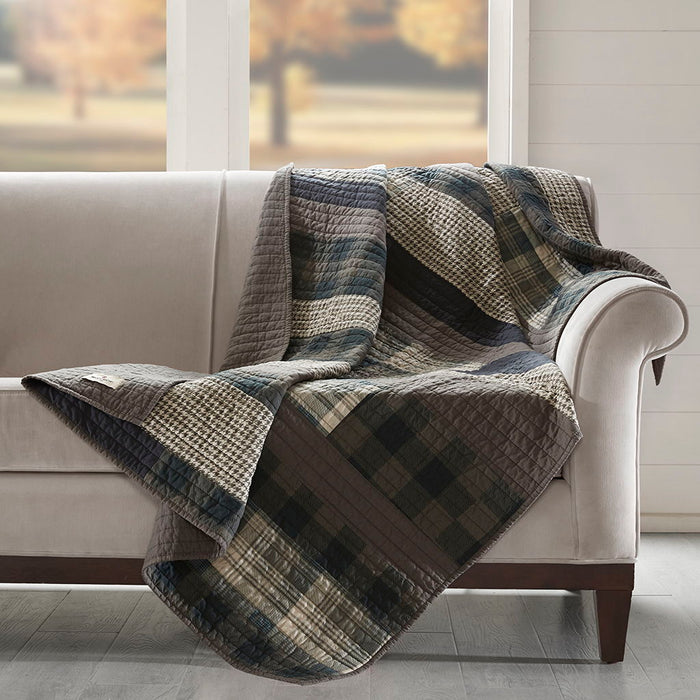 Winter Plains - Quilted Throw - Taupe