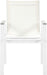 Nizuc - Outdoor Patio Dining Arm Chair With White Frame And Gray Arms (Set of 2) - Simple Home Plus