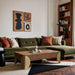 Cazari - Oak Wood And Iron Table - Simple Home Plus