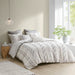 Kara - 3 Piece Cotton Jacquard Duvet Cover Set - Ivory - Simple Home Plus