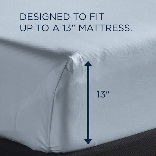 Linens - Tempur Classic Cotton Sheet Set - Sleepy Blue - Simple Home Plus