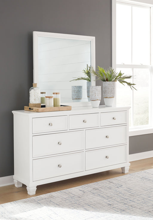 Ashley Fortman Dresser and Mirror in White