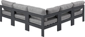 Nizuc - Outdoor Patio 5 Piece Modular Sectional With Gray Frame - Simple Home Plus