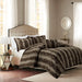 Zuri - King Comforter (Set of 4) - Brown - Simple Home Plus