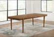 Lyncott - Brown - Rectangular Dining Room Extension Table - Simple Home Plus
