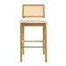 Tobias - Coastal Modern Wood Bar Height Kitchen Bar Stool - Simple Home Plus