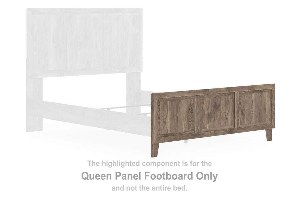 Rusticott - Queen Panel Footboard - Brown - Simple Home Plus