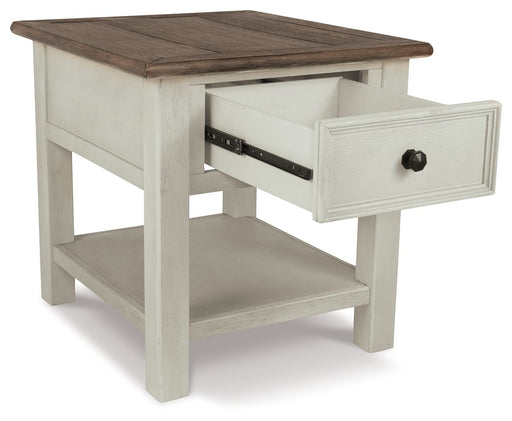 Bolanburg - White / Brown / Beige - Rectangular End Table - Simple Home Plus