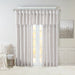 Emilia - Twist Tab Lined Window Curtain - Silver - Simple Home Plus