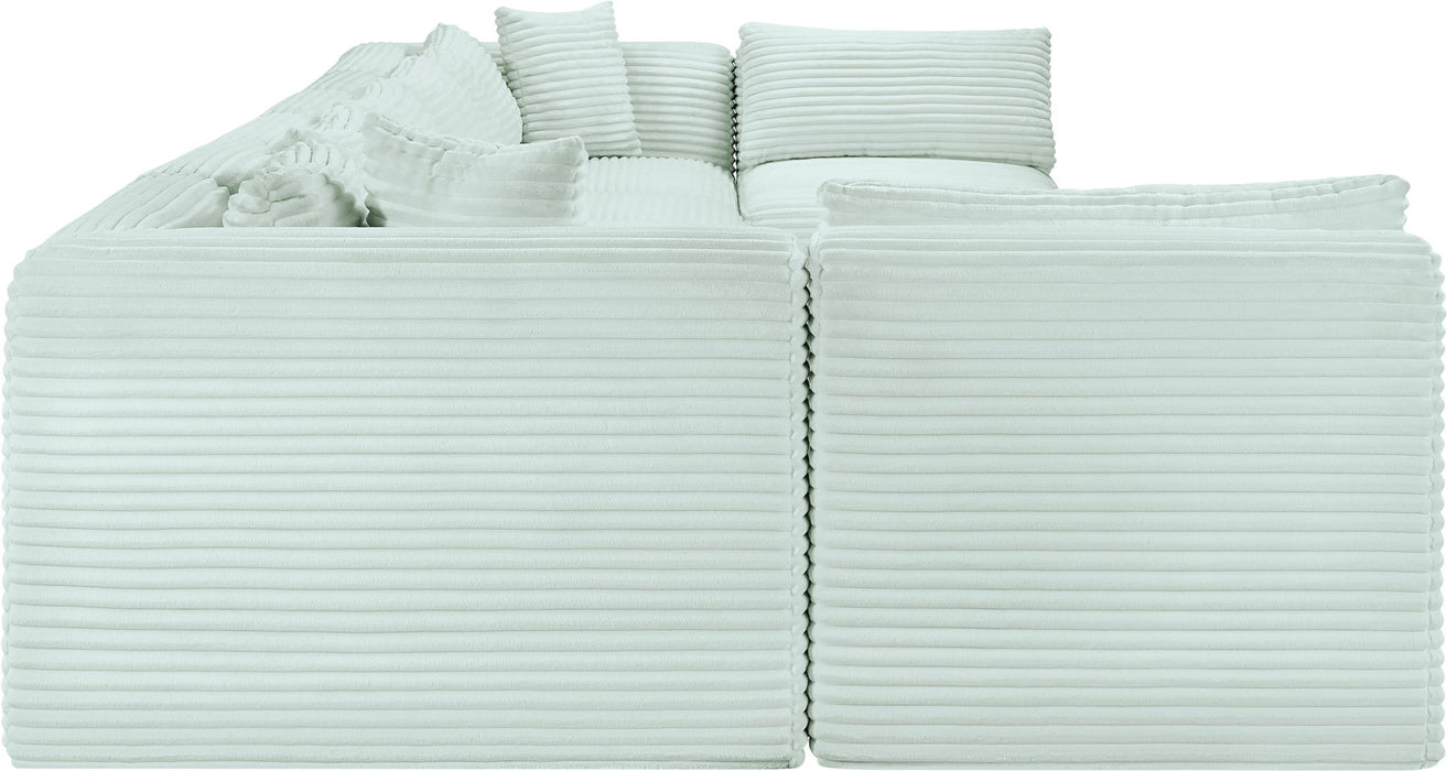 Shaggy - 8 Piece Modular U-Shaped Armless Sectional - Simple Home Plus