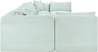 Shaggy - 8 Piece Modular U-Shaped Armless Sectional - Simple Home Plus
