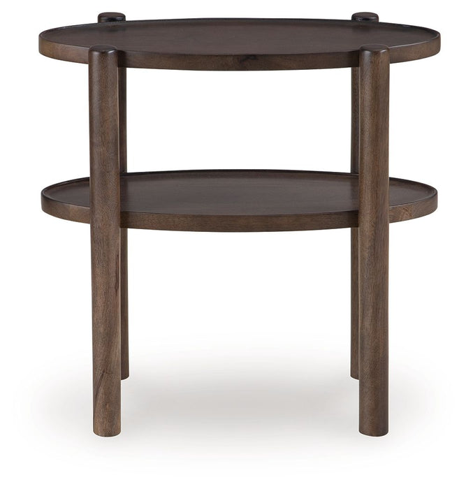 Wiattbury - Accent Table - Gray Brown - Simple Home Plus