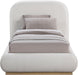 Vaughn - Chenille Bed With Natural Base - Simple Home Plus