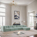 Shaggy - 5 Piece Modular Sectional With Chaise - Simple Home Plus