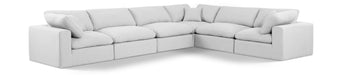 Comfy - 6 Piece Linen Modular Corner Sectional - Simple Home Plus