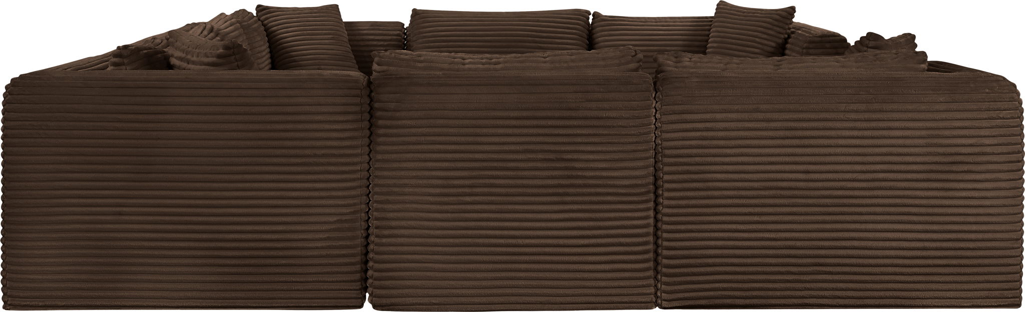 Shaggy - 8 Piece Modular U-Shaped Sectional - Simple Home Plus