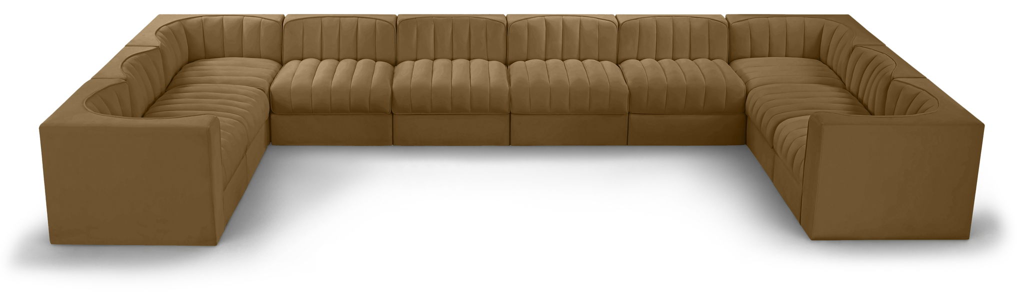 Rummi - Velvet Performance Fabric Upholstered 10 Piece Modular Sectional - Simple Home Plus