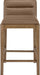 Ellis - Vegan Leather Upholstered Counter Stool (Set of 2) - Brown Base - Simple Home Plus