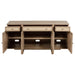 Kailani - 4-Door Cane Sideboard Buffet Cabinet - Beige Oak - Simple Home Plus
