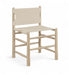 Santos - Vegan Leather Upholstered Dining Chair With Stained Natural Base (Set of 2) - Simple Home Plus