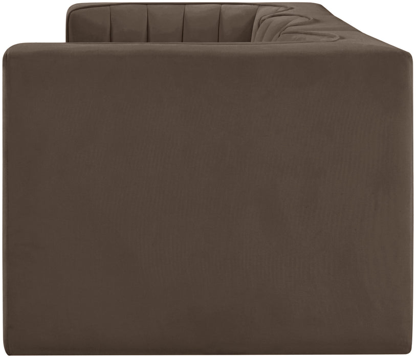 Rummi - Velvet Performance Fabric Upholstered 3 Piece Modular Sofa - Simple Home Plus