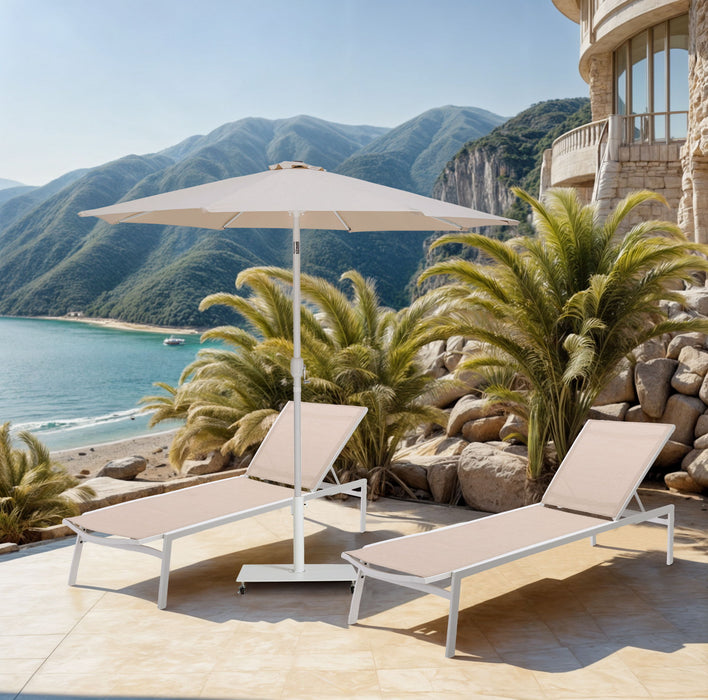 Fiji - Patio Umbrella With White Pole - Simple Home Plus