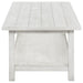 Payne - Wood Coffee Table with Shelf - Simple Home Plus
