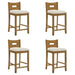 Ren - 26" Counter Height Rubberwood Barstool - Simple Home Plus