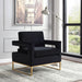 Noah - Accent Chair with Gold Legs - Simple Home Plus