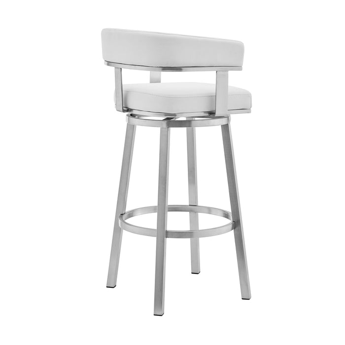 Lorin - Stainless Steel Swivel Bar Stool - Simple Home Plus