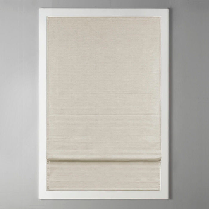 Como - 31" Printed Room Darkening Cordless Roman Shade - Ivory - Simple Home Plus