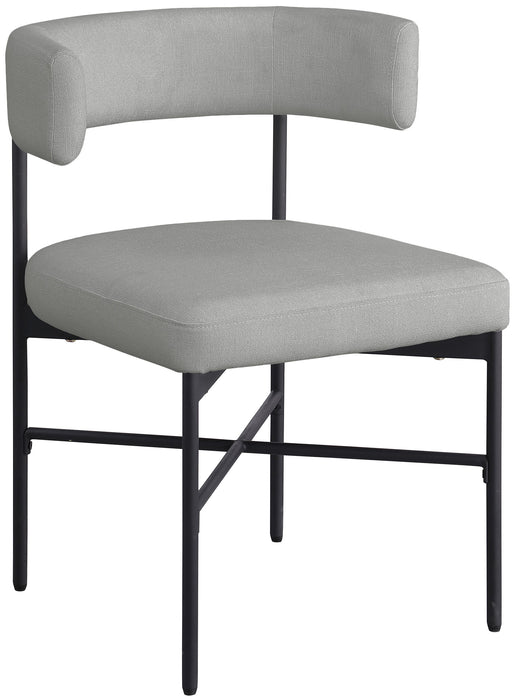 Rivage - Durable Dining Chair With Black Frame (Set of 2) - Simple Home Plus