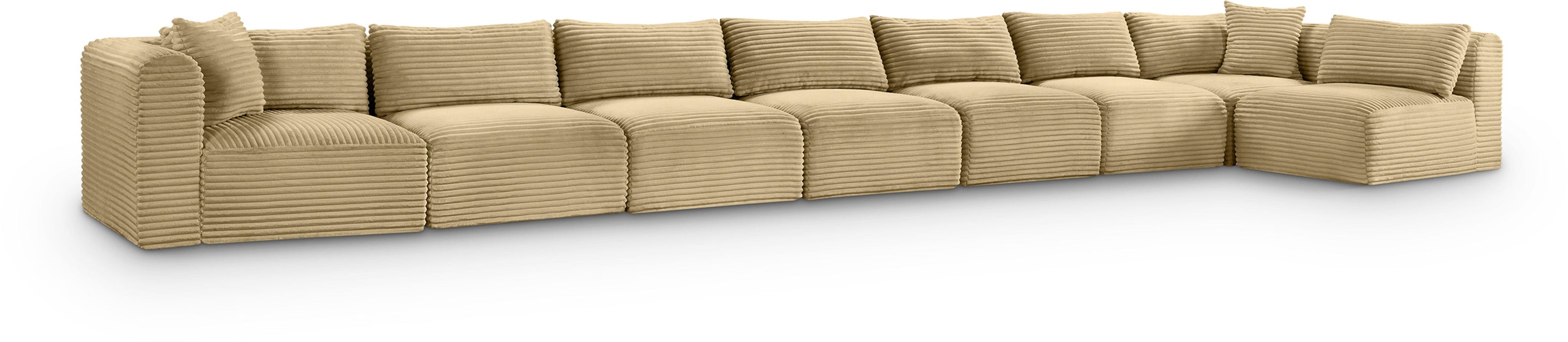 Shaggy - 8 Piece Modular Sectional - Simple Home Plus