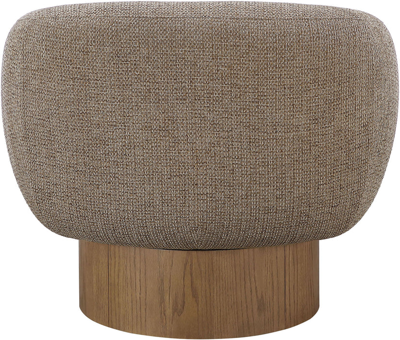 Avella - Interwoven Fabric Swivel Accent Chair