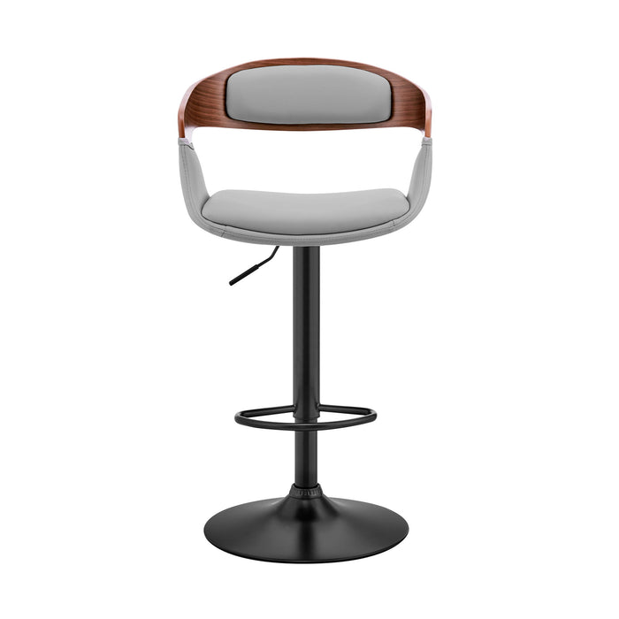 Benson - Adjustable Bar Stool - Walnut Wood - Simple Home Plus