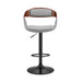 Benson - Adjustable Bar Stool - Walnut Wood - Simple Home Plus