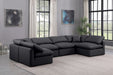 Indulge - Faux Leather 6 Piece Modular U-Shaped Sectional - Simple Home Plus