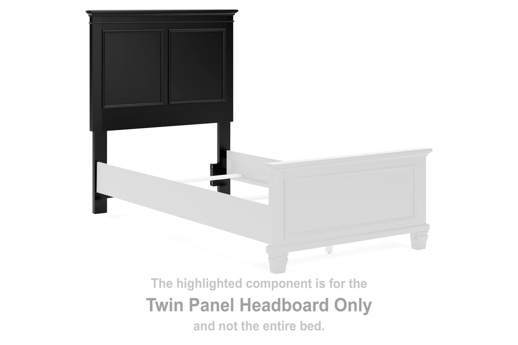 Lanolee - Twin Panel Headboard - Black - Simple Home Plus