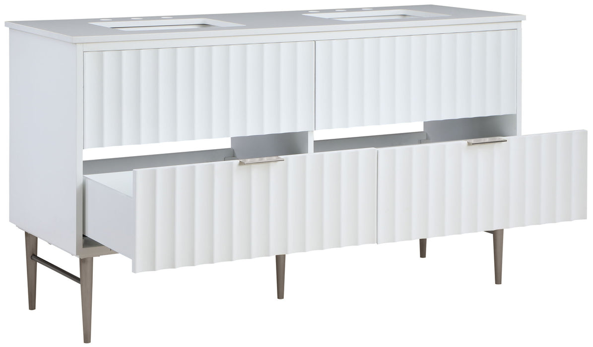 Modernist - Bathroom Vanity With Chrome Legs - Simple Home Plus