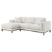 Geneva - Boucle Upholstered Sectional Chaise Sofa - Sand - Simple Home Plus