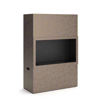 Midnight Mountain - Freestanding Fireplace - Light Brown - Simple Home Plus