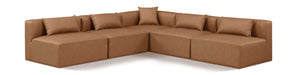 Cube - 5 Piece Modular Corner Armless Sectional - Simple Home Plus