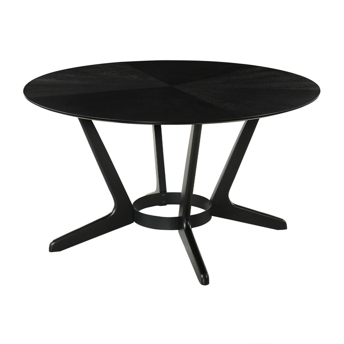 Santana - Round Wood Dining Table - Simple Home Plus