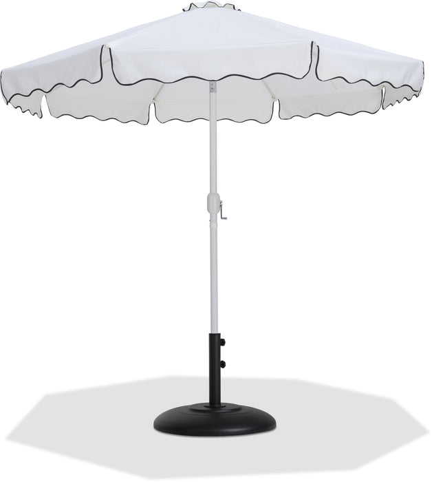 Amalfi - Patio Umbrella - Black Base / White Pole - Simple Home Plus