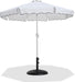 Amalfi - Patio Umbrella - Black Base / White Pole - Simple Home Plus