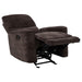 Navarro - Chenille Upholstered Glider Recliner - Simple Home Plus